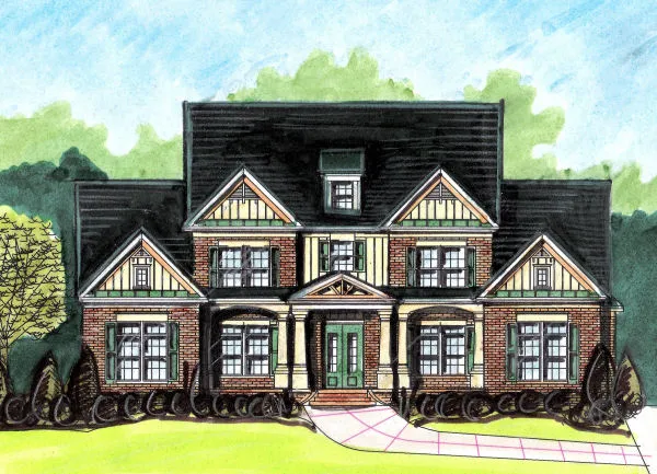 Full Rendering for House Plan #399350