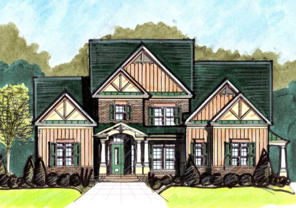 Full Rendering for House Plan #390450