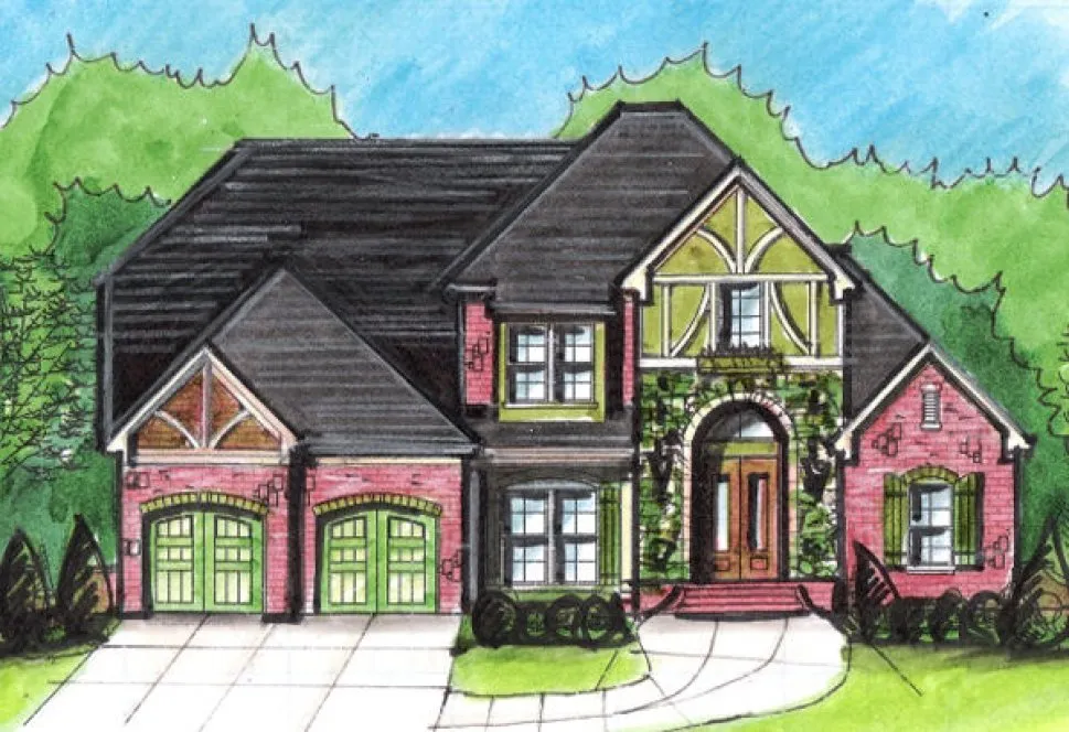 Full Rendering for House Plan #394450