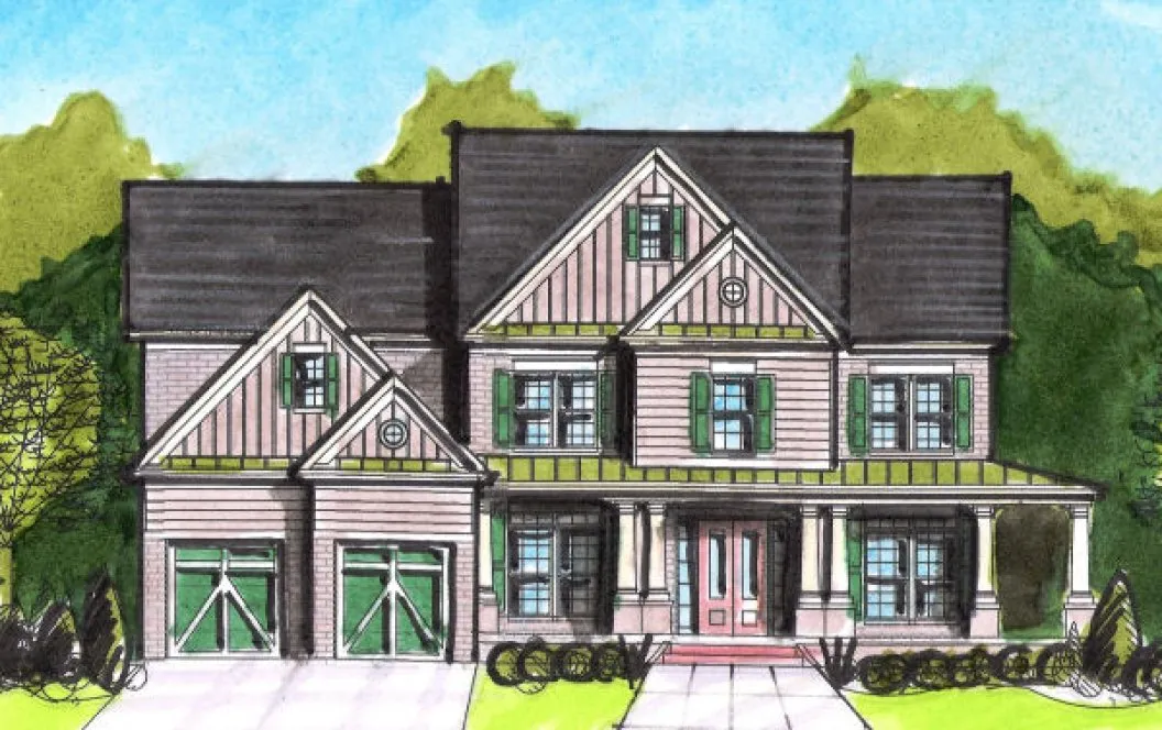 Full Rendering for House Plan #395450