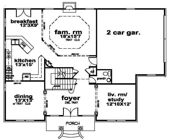 Main Floor Plan for House Plan #397450