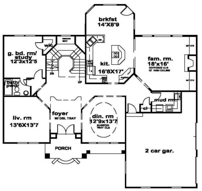 Main Floor Plan for House Plan #398450