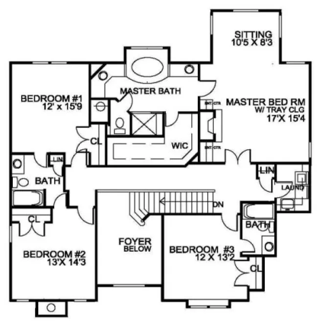 Second Floor Plan for House Plan #391550