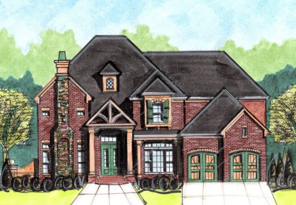 Full Rendering for House Plan #391550