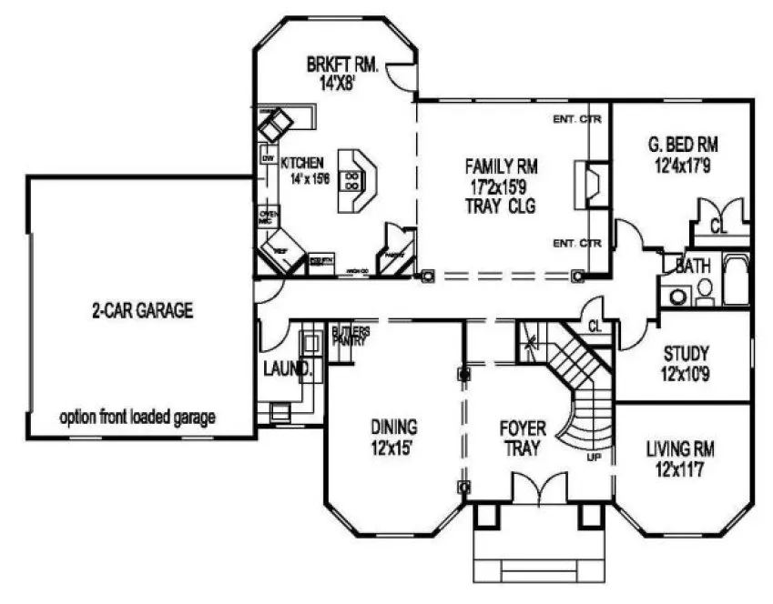 Main Floor Plan for House Plan #392550