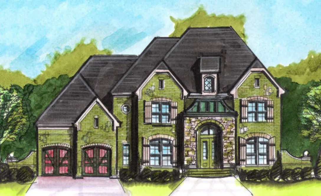 Full Rendering for House Plan #392550