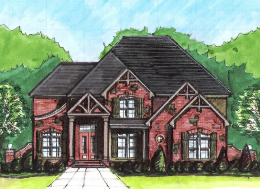 Full Rendering for House Plan #394550
