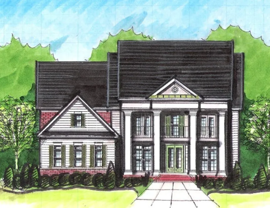 Full Rendering for House Plan #395550