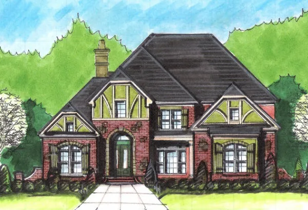 Full Rendering for House Plan #396550