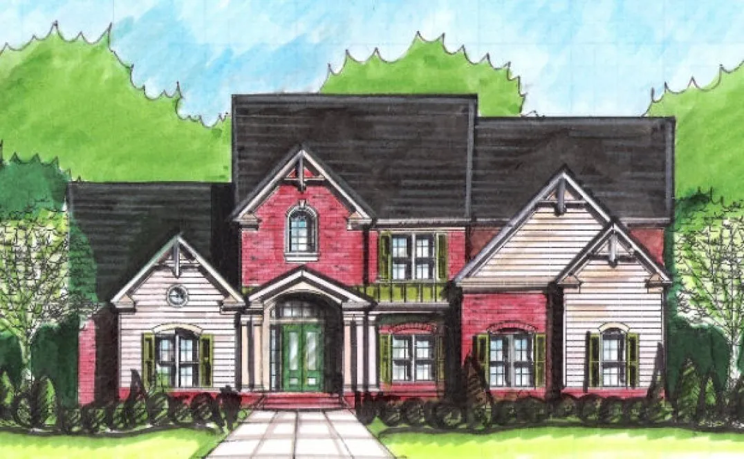 Full Rendering for House Plan #398550