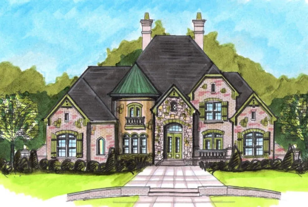 Full Rendering for House Plan #399550