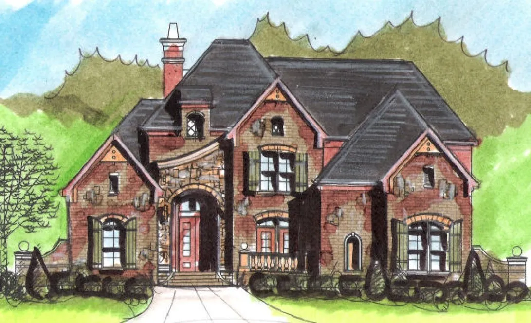 Full Rendering for House Plan #391650