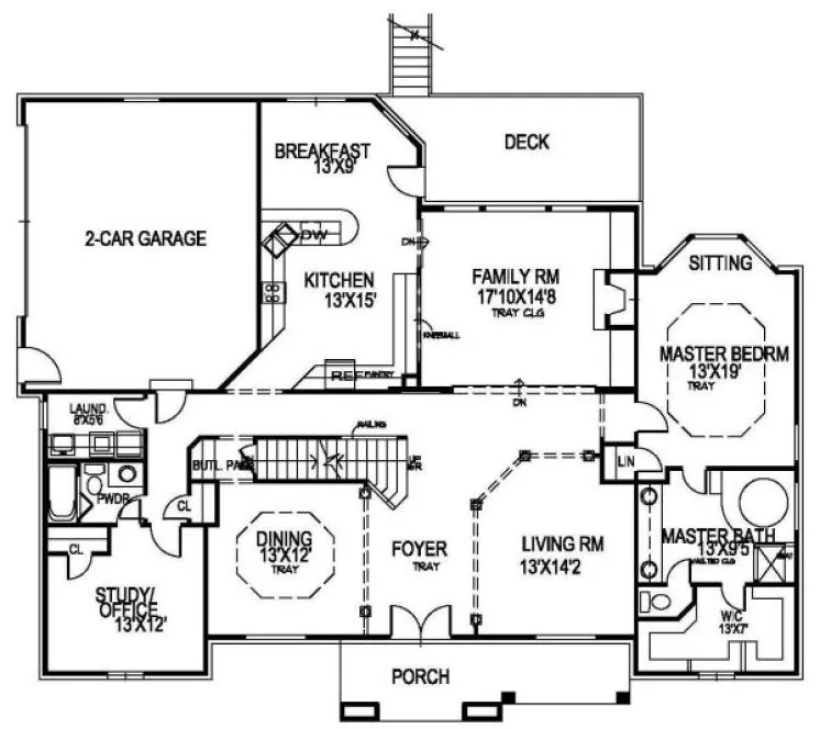 Main Floor Plan for House Plan #392650