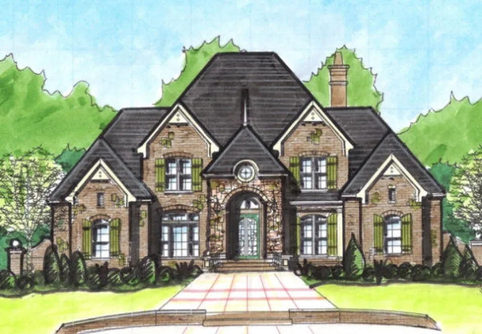 Full Rendering for House Plan #392650