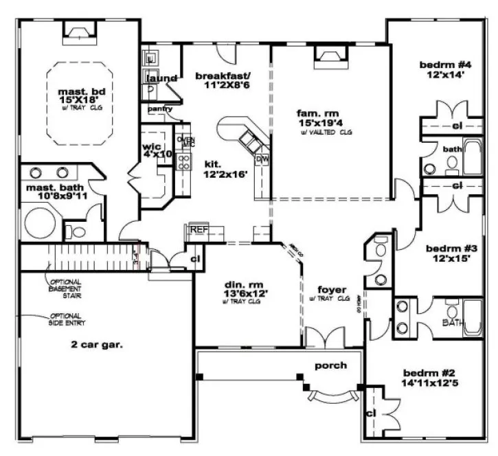 Main Floor Plan for House Plan #393650