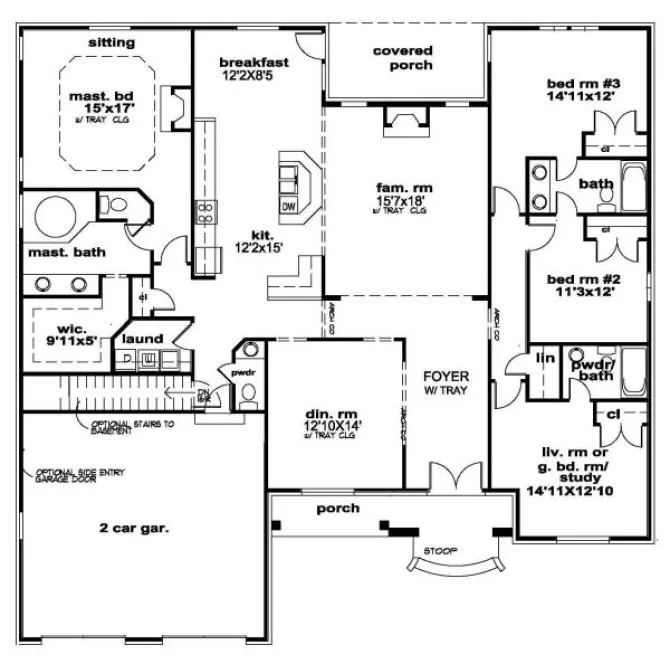 Main Floor Plan for House Plan #394650