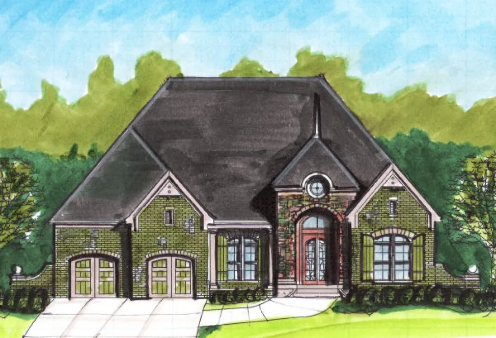 Full Rendering for House Plan #394650