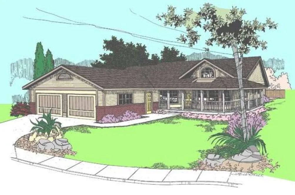 Full Rendering for House Plan #161703