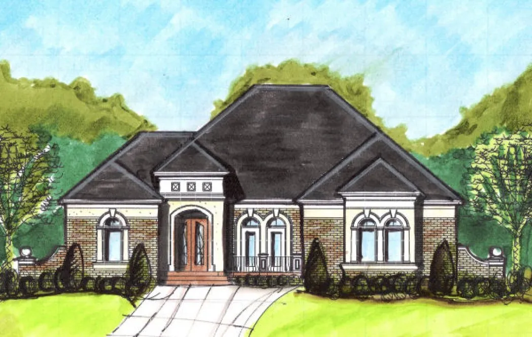 Full Rendering for House Plan #396650