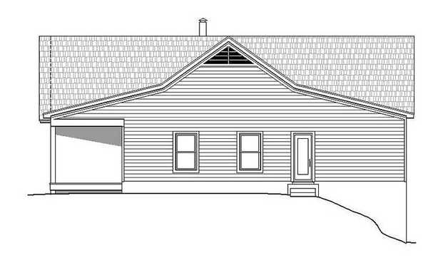 Right Elevation for House Plan #691002