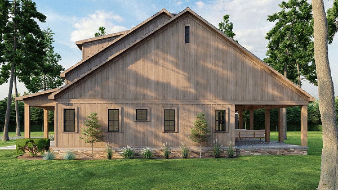 Right Elevation for House Plan #313712