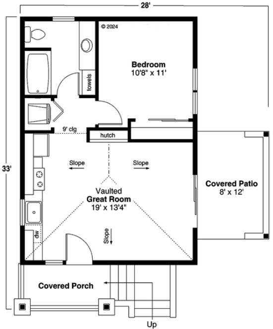 Main Floor Plan for House Plan #340650