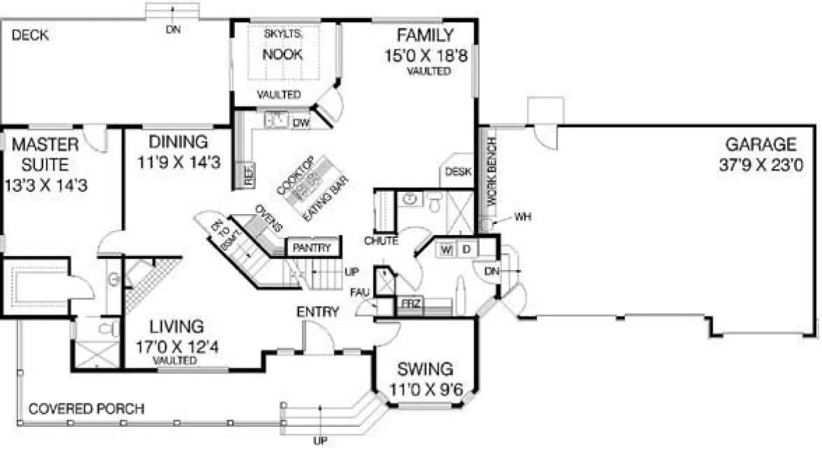 Main Floor Plan for House Plan #161233