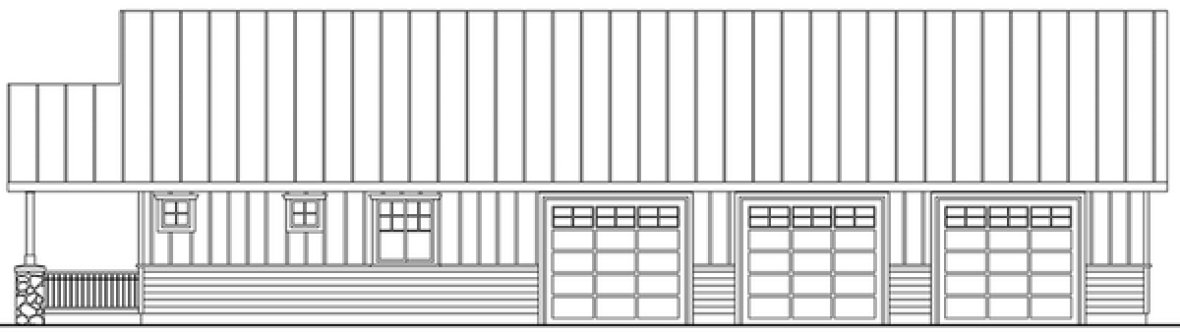 Right Elevation for House Plan #346372
