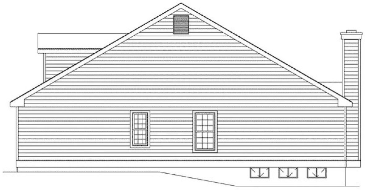 Right Elevation for House Plan #632461