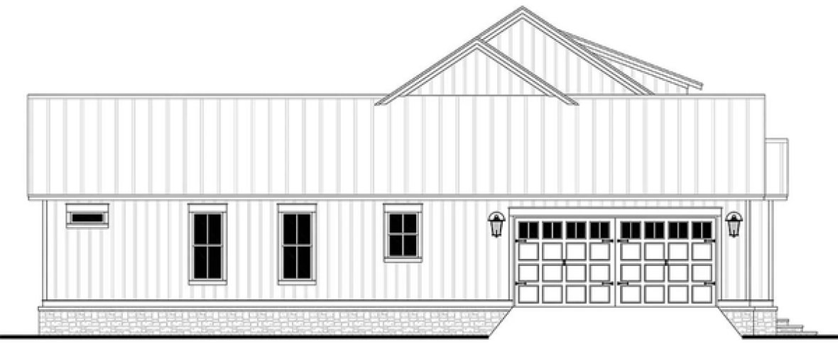 Left Elevation for House Plan #300952