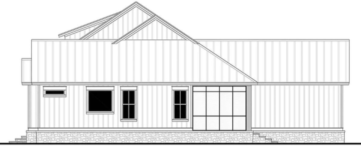 Right Elevation for House Plan #300952