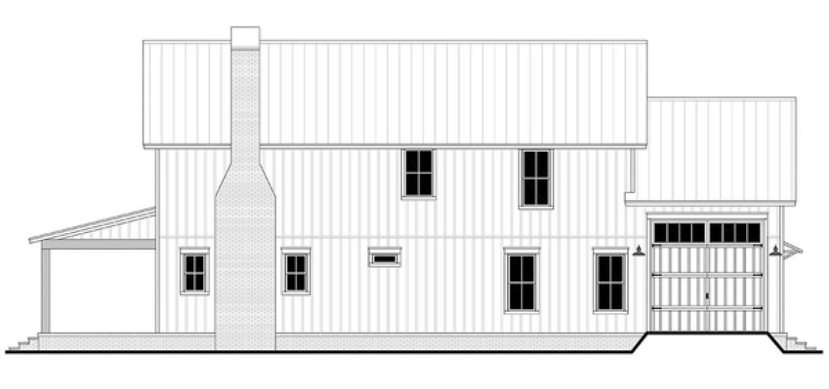Right Elevation for House Plan #307142