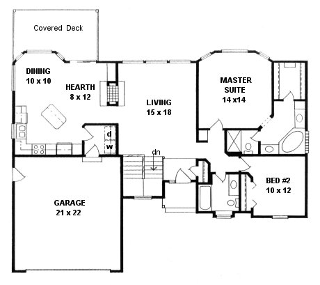 Main Floor Plan for House Plan #351631