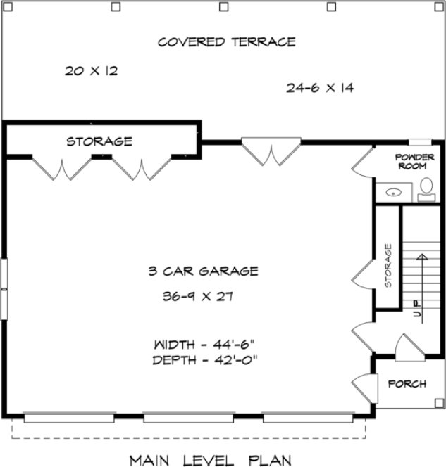 Main Floor Plan for House Plan #712142