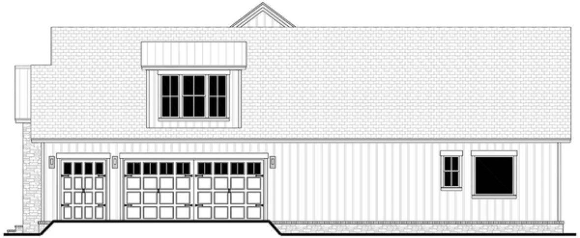 Right Elevation for House Plan #308722