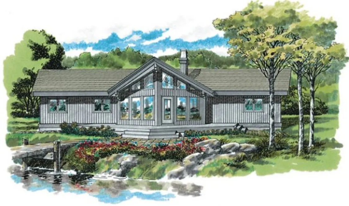 Full Rendering for House Plan #518920