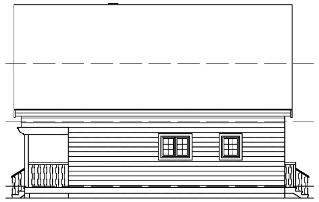Right Elevation for House Plan #513100