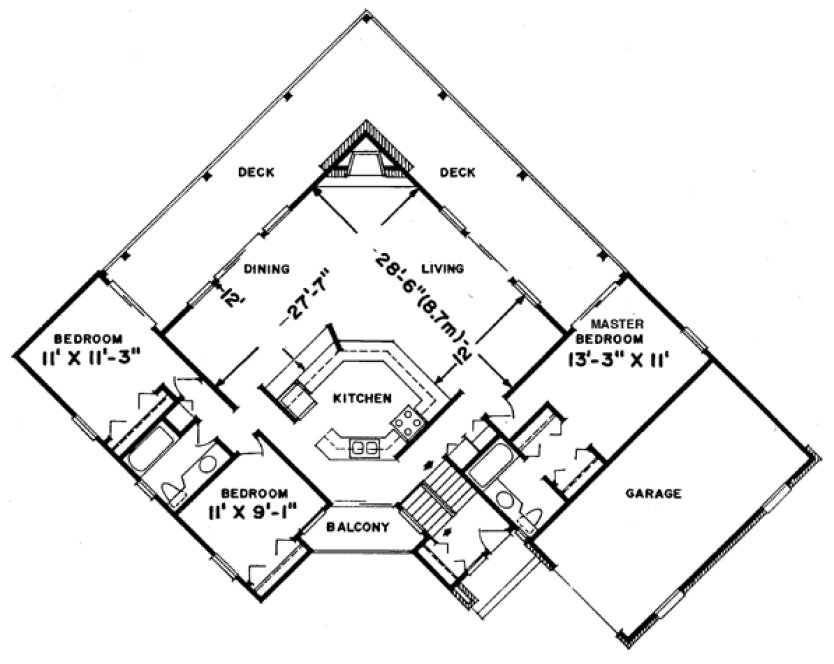 Main Floor Plan for House Plan #514200