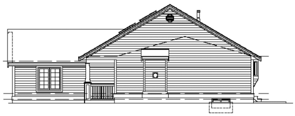 Right Elevation for House Plan #519820