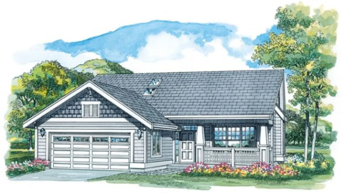 Full Rendering for House Plan #519820