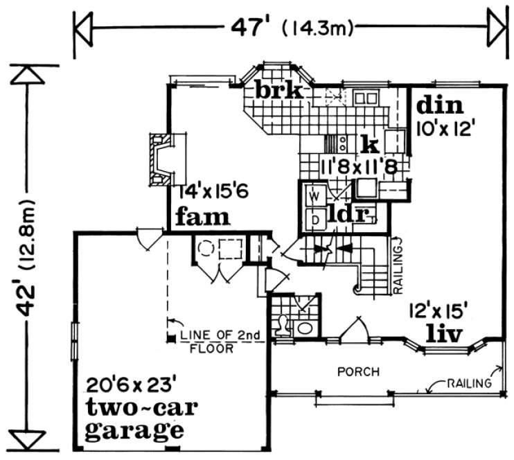 Main Floor Plan for House Plan #517630
