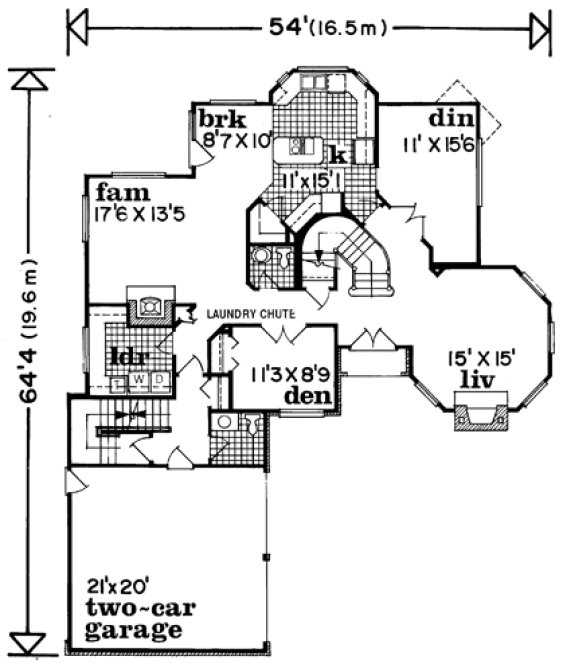 Main Floor Plan for House Plan #510630