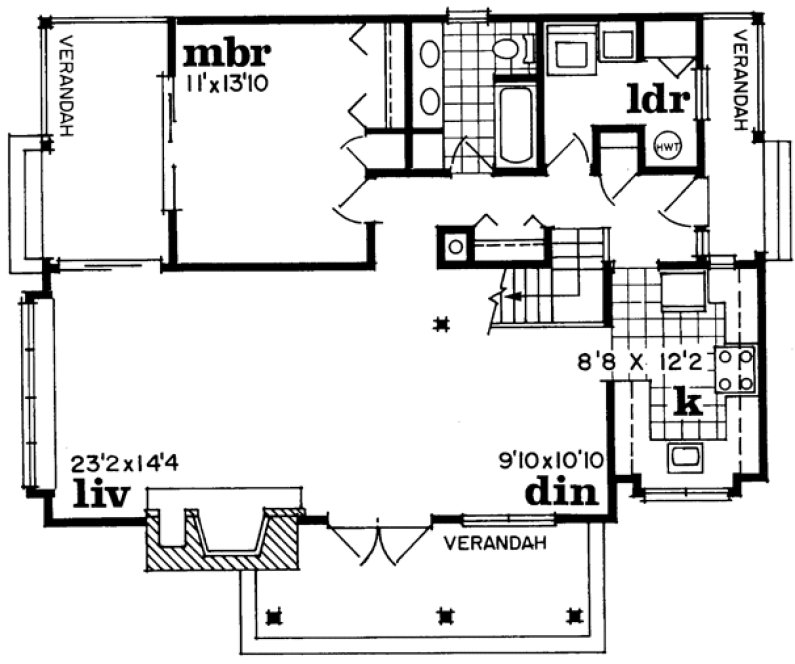 Main Floor Plan for House Plan #511000