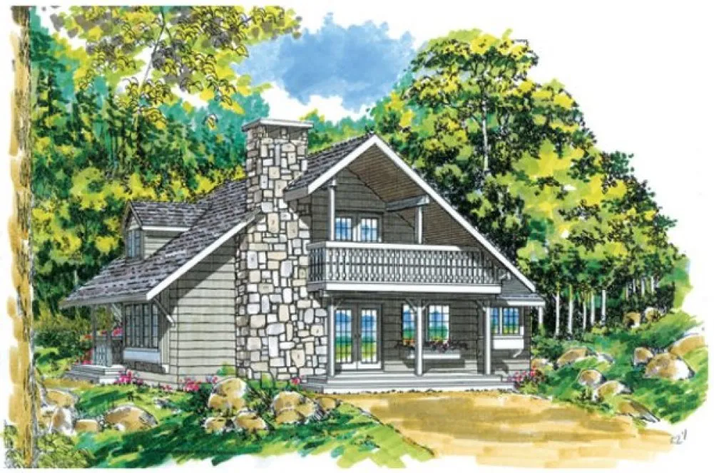 Full Rendering for House Plan #511000