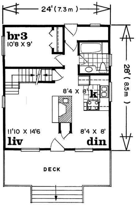 Main Floor Plan for House Plan #518000