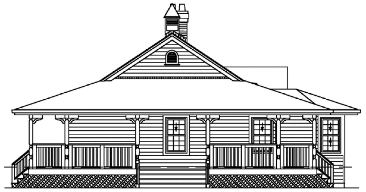 Right Elevation for House Plan #511900