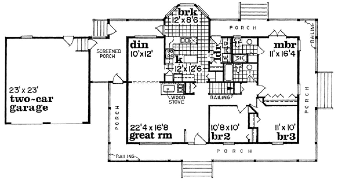 Main Floor Plan for House Plan #511900