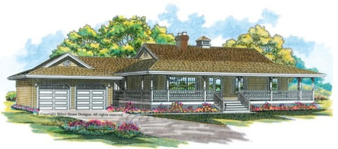 Full Rendering for House Plan #511900