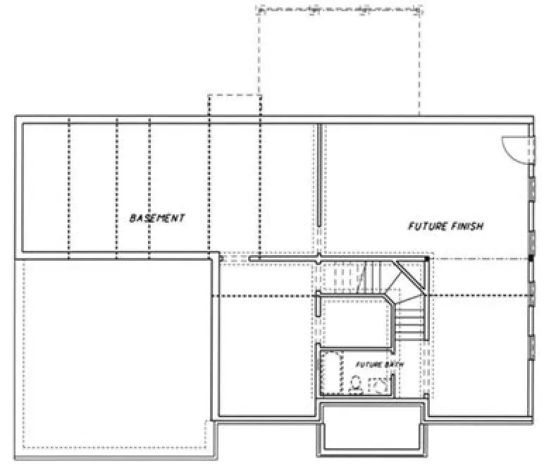 Basement Plan for House Plan #121375