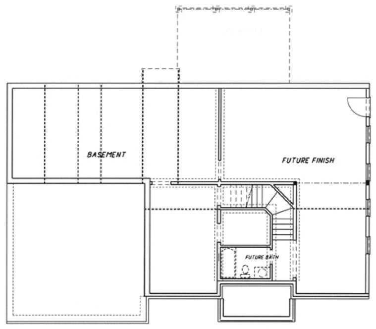 Basement Plan for House Plan #128876